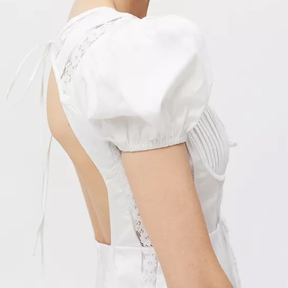 For Love & Lemons Maura Poplin Mini Dress Size Large - Picture 7 of 9